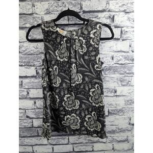 Talbot's Silk Floral Sleeveless Blouse